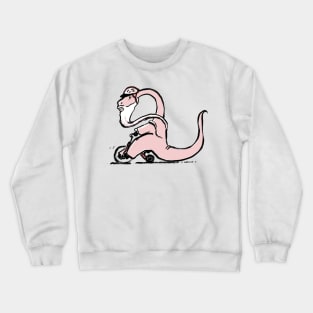 Dino on a trike Crewneck Sweatshirt